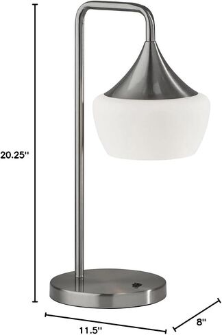 Adesso Home 2143-01 Contemporary Modern Floor Lamp from Eliza Collection in Black Finish, 18.00 inches in Saudi Arabia