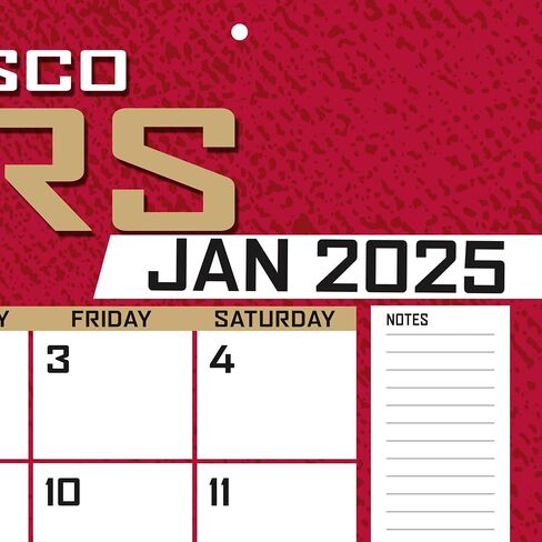 TURNER SPORTS San Francisco 49Ers 2025 22x17 Desk Calendar (25998061551) in Saudi Arabia