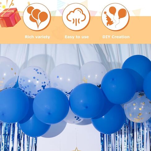 LovesTown Birthday Party Decorations, Happy Birthday Banner Rose Gold Confetti Balloons Hanging Swirls Fringe Curtain for Girls Women Birthday Party in Saudi Arabia
