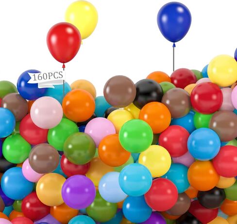 MCPINKY White Balloons，160 Pcs 5 Inch Matte White Balloons Latex Balloons for Balloon Garland Party Decoration Birthday Decoration Wedding in Saudi Arabia