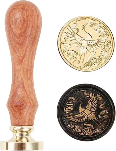 Tiger Wax Seal Stamp, WASOHLING Sealing Wax Stamps 30mm Retro Removable Brass Head with Wood Handle, Great for Wedding Party Christmas Envelopes Invitations Gift Wrap Decoration (Tiger) in Saudi Arabia