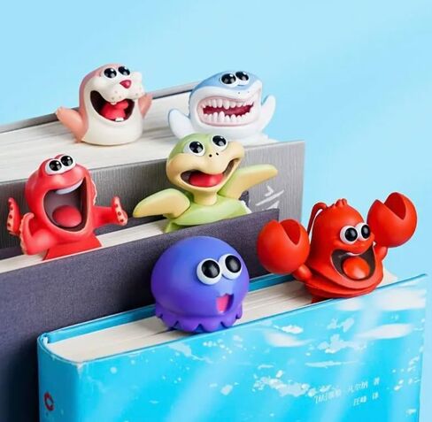 Funny Cartoon Bookmarks Animal Bookmarks for Kids Cute Wacky Bookmarks Ouch 3D Bookmarks Cute Animal Zoo Sea Creatures Cartoon (Octopus) in Saudi Arabia