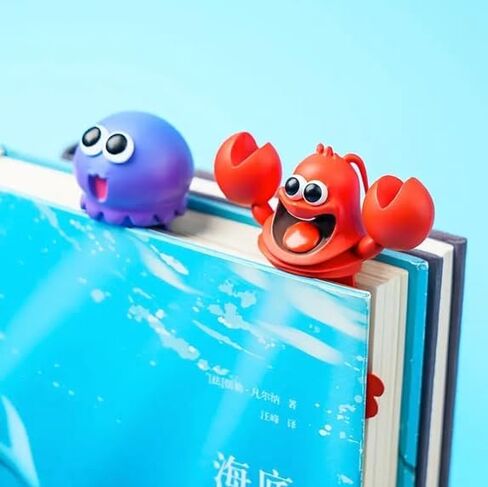 Funny Cartoon Bookmarks Animal Bookmarks for Kids Cute Wacky Bookmarks Ouch 3D Bookmarks Cute Animal Zoo Sea Creatures Cartoon (Octopus) in Saudi Arabia