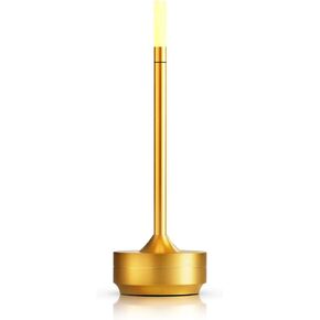Portable Metal Desk Lamp,3 Level Brightness Touch Control Desk Lamps, Rechargeable Battery - Ideal Bedside Lamp for Bedroom Nightstand