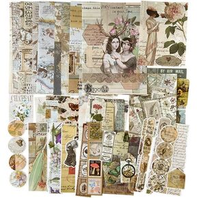 100 Pieces Vintage Ephemera Pack