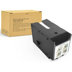 INK+ T6715 T6716 Maintenance Box for Workforce Pro WF-3820 WF-4820 EC-4020 WF-4830 WF-4720 WF-4834 WF-4734 WF-4730 WF-4740 ET-8700 EC-4030 WF-M5799 WF-C5710 WF-M5299 WF-C5290 Printer