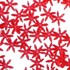 18mm Transparent Acrylic Crystal Clear Starflake Beads 500 Pieces