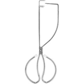 34x12.5cm/13.39x4.92in Dipping Tong Glazing Tool, Stainless Steel Clay Sculpture Tong Glazing Tool, Pottery Clay Sculpture Tool Pliers for Clay Modeling Sculpturing(Triangle)