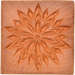 MKM Pottery Tools "Stamps 4 Clay" Large Square Decorative Stamp for Clay (Ssl-87 Bird in Tree)
