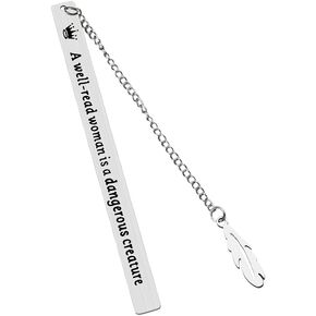 Funny Christmas Gifts for Women A Well Read Woman is A Dangerous Creature Bookmark for Book Lovers Bookish Gifts for Best Friend Book Mark for Sister Daughter Gifts for Mom Grandma Birthday Gifts