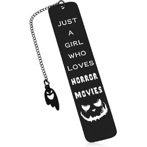 Horror Movie Gifts for Women, Wicked Merch, Ghostface Merch, Goth Accessories Cool Stocking Stuffers for Teens Girls 16-18 Bookmark for Women Horror Movie Merch Valentine's Day Birthday Gift