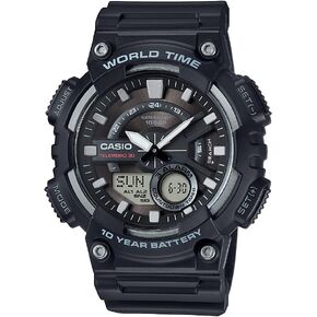 Casio Men's Sports Quartz Watch with Resin Strap, Gold, 28.6 (Model: AEQ-110BW-9AVCF)