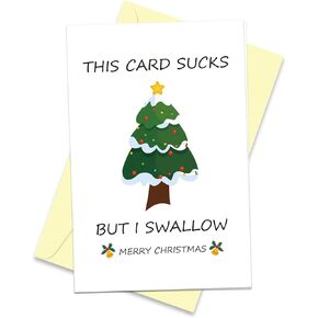 Romantic Christmas Card for Him Boyfriend, Funny Long Distance Holiday Card, More Of You, That's All