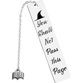LQRI Movie Inspired Merch You Shall Not Pass This Page Bookmark Bookish Gift for Fans Bookworm Bookmark Gift