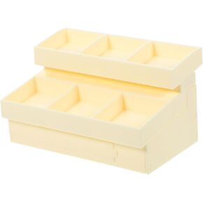 Gadpiparty 1/12 Scale Miniature Vegetable Fruit Stand, Mini Vegetable Fruit Shelf Figurine Mini House Vegetable Rack Stall Model Supermarket Shelves for Doll House Kitchen B