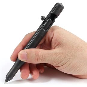 Cool Hand 6'' Bolt Action Military Survival Pen w/Clip and Glass Breaker, Ink Refillable Retractable Office Business Writing Pen