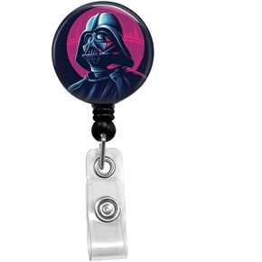 Warrior Badge Reel,Retractable Name Card Badge Holder with Alligator Clip, Medical MD RN Nurse Badge ID,Office Employee Name Badge