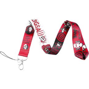 Saw Jigsaw Billy the Puppet Mask Classic Horror Film Movie 17.7" Neck Lanyard Keychain Holder ID Badge Mobile Phone Pin Strap by Pinstant