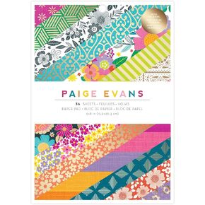 American Crafts Paper 6X8 PAD, Paige Evans Splendid
