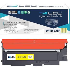 LCL Compatible Toner Cartridge Replacement for Samsung CLT-Y404S CLT-404S Y404S 404S SL-C430 SL-C430W SL-C480 SL-C480W SL-C480FN SL-C480FW SC-C482 SL-C482W SL-C482FW SL-C432 SL-C432W(1-Pack Yellow)
