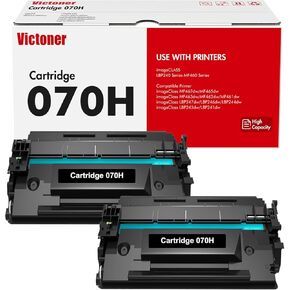 070H 070 Black Toner Cartridge 2 Packs CRG-070H 070H 070 Toner Compatible for Canon 070 070H CRG070 CRG-070 CRG070H CRG-070H Toner Cartridge for Canon imageCLASS MF465 MF462 LBP247 LBP246 Printer Ink