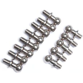 13PCS Metal Ball Head Screws, RC Car Steel Ball Head Rod End Holder Tie Rod End Hole Kit for 1/10 Sakura D4 RC Drift Racing Car Upgrade Parts Accessories