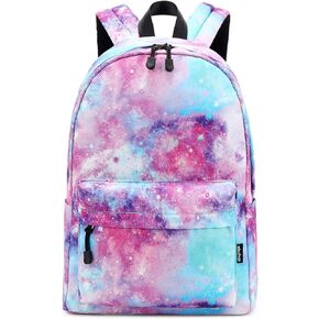 abshoo Lightweight Water Resistant Galaxy Backpacks For Teen Girls Women School Bookbags (Galaxy Pink)