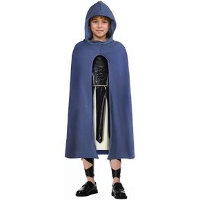 Boys Renaissance Costume Halloween Renaissance Cape Hooded Medieval Cloak for Boys
