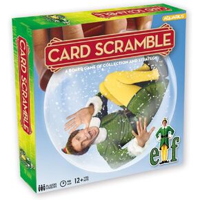 AQUARIUS Elf Card Scramble Board Game – Great Family Fun - Ages 12+ - Fun Family Party Game for Tweens, Teens & Adults - Entertaining Game Night Gift - Officially Licensed Merchandise