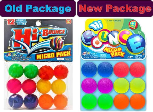 2CHILL Super Hi Bounce Bouncy Balls (12 Balls Assorted Style) JA-RU Small Toys Party Favors Racketball Kids Prize Giveaways Gift Toy Bouncy Balls for Kids Ball Gift Set. 967 in Kuwait