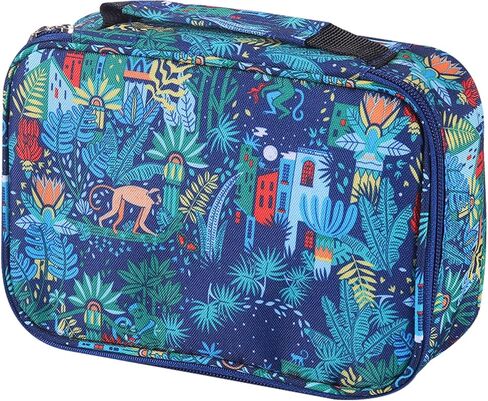 Shulaner 72 Slots Colored Pencil Case with Zipper Closure Large Capacity Oxford Pen Organizer (Monkey) in Kuwait