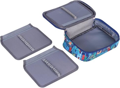 Shulaner 72 Slots Colored Pencil Case with Zipper Closure Large Capacity Oxford Pen Organizer (Monkey) in Kuwait