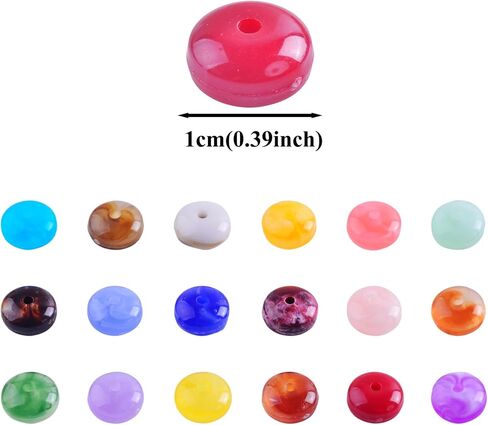 KJML DIY Oval Shaped Beads 300Pcs Acrylic Beads for Jewelry Making Colorful Imitation Gemstone Beads Loose Assorted Beads Bulk for Crafts Bracelets Necklace DIY Charms Earrings in Saudi Arabia