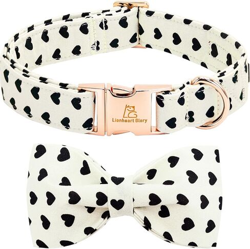 Lionheart glory Dog Collar with Flower Dog Collar for Medium Dogs, Bees Print Dog Flower Collars Spring Blue Cute Collars Pet Collar Flowers Girl Boy Collars in Kuwait
