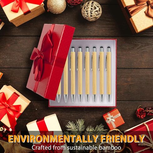 100pcs Bamboo Pens Bulk Wooden Bamboo Pens Engraving Wooden Ballpoint Pen Customizable Gift Pen Bulk in Kuwait