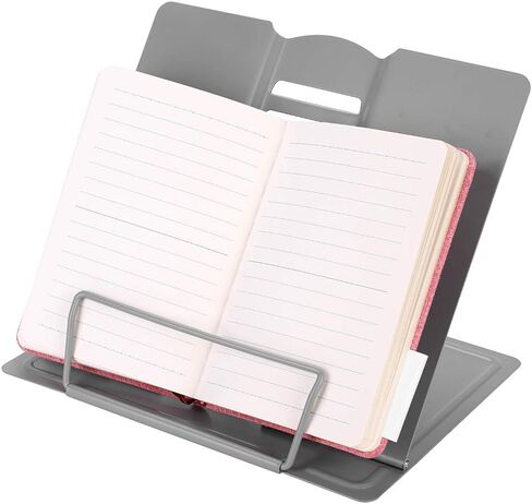 Foldable Desk Book Stand for Reading, Standing Watching Tray and Page Paper Rest Adjustable Holder Document, Cookbook, Textbooks, Tablet, Music Books Metal Stand for Office Home Kitchen Student in Saudi Arabia