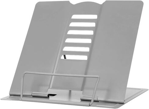 Foldable Desk Book Stand for Reading, Standing Watching Tray and Page Paper Rest Adjustable Holder Document, Cookbook, Textbooks, Tablet, Music Books Metal Stand for Office Home Kitchen Student in Saudi Arabia