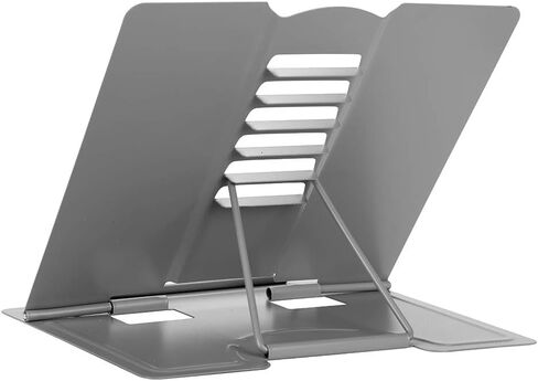 Foldable Desk Book Stand for Reading, Standing Watching Tray and Page Paper Rest Adjustable Holder Document, Cookbook, Textbooks, Tablet, Music Books Metal Stand for Office Home Kitchen Student in Saudi Arabia