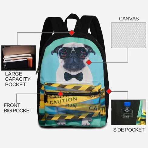 Bookbag School Backpack for Girls Horse Backpacks Elementary 3rd 4th 5th 6th Grade Kids Boys 15.3" Canvas Laptop Bag in Kuwait