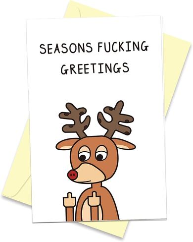 Romantic Christmas Card for Him Boyfriend, Funny Long Distance Holiday Card, More Of You, That's All in Saudi Arabia