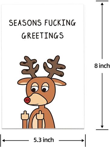 Romantic Christmas Card for Him Boyfriend, Funny Long Distance Holiday Card, More Of You, That's All in Saudi Arabia