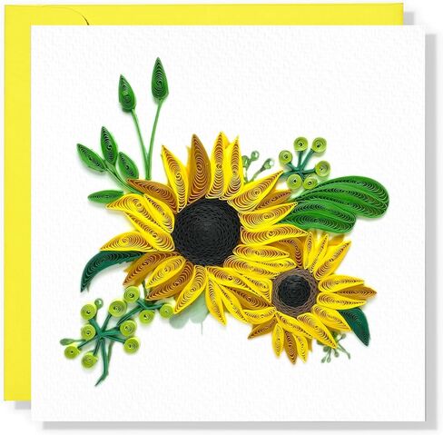 White and Yellow Orchid Card, Flower Quilling Card, Card for All Occasions, Birthday, Thinking Of You, Sympathy For Mom, Women, Daughter, Friend, Boss, Love (Orchid) in Saudi Arabia