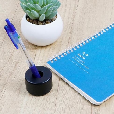 2Pcs Metal Pen Stand Office Desktop Single Pen Holder Stylus Pen Stand Home Toothbrush Stand Holder, Silver in Saudi Arabia