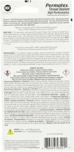 Devcon Permatex Threadlocker - Blue Liquid 50 ml Bottle - Tensile Strength 110 psi - 24250 [PRICE is per BOTTLE] in Saudi Arabia