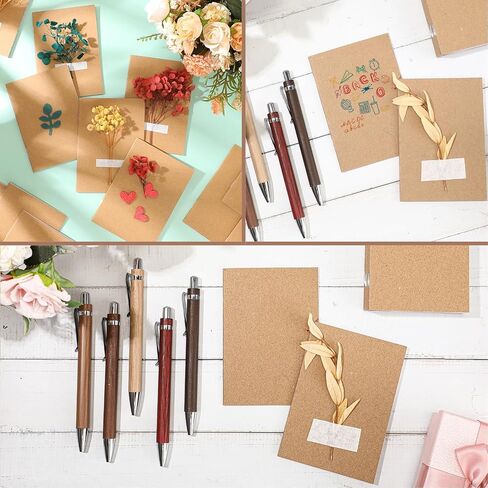 Kisston 50 Sets Mini Pocket Notebook with Pens Bulk Small Memo Notepad with Bamboo Pens Employee Appreciation Gifts for Employee Coworker Team Christmas Gifts(Retro Colors) in Saudi Arabia