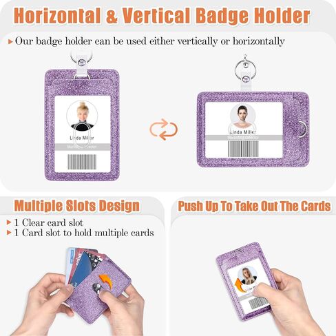 Retractable ID Badge Holder Reel: Cute Bling Nurse Badge Reel with Alligator Clip Badge Clip Horizontal & Vertical Bling ID Badge Holder for Nurses Doctors Students in Saudi Arabia