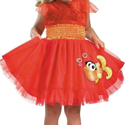 Sesame Street baby-girls Frilly Elmo Costume, Official Elmo Halloween OutfitChildren's Costume in Saudi Arabia