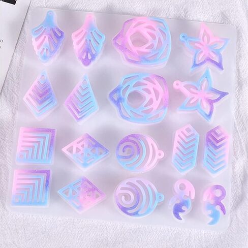 Leaf Flowers Earring Resin Molds,Small Silicone Earring Molds for Epoxy Resin,Earring Jewelry Resin Casting Molds for Jewelry Making in Saudi Arabia
