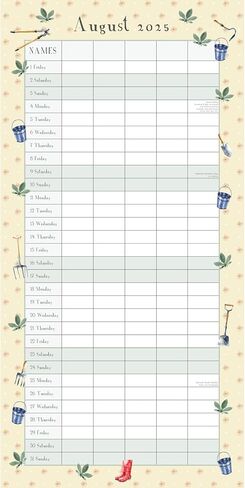 تقويم حائط مربع 2025 من The Gifted Stationary، حديقة، منظم منزلي لمدة 16 شهرًا، تقويم معلق مع 180 ملصق تذكير، مخطط شهر للمنزل، أو المساحات الإبداعية، 12 × 12 بوصة in Saudi Arabia