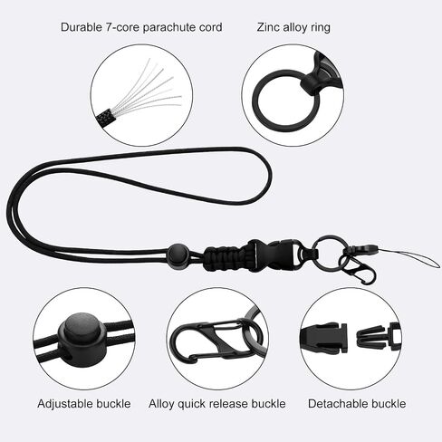 SAVORI Badge Holder with Heavy Duty Breakaway Lanyard, Durable ID Card Holder with Quick Release Metal Clip & Key Ring (Card Holder with Lanyard) in Saudi Arabia